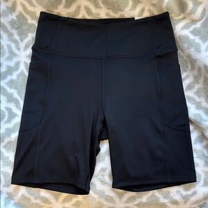 NWT - Victoria's Secret Black Bike Shorts High-Waisted Stretch